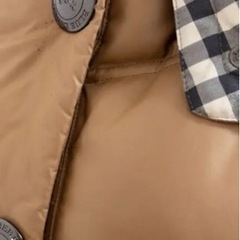 バーバリーブルーレーベル　 ファーフード付ロングダウン