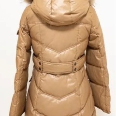 バーバリーブルーレーベル　 ファーフード付ロングダウン