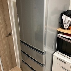 【ネット決済】冷蔵庫　シルバー　AQUA 355L