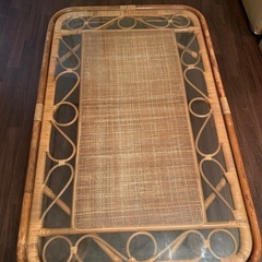 【アジアン家具】ラタンのローテーブル