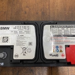BMW 純正バッテリー MINIバッテリー 12V80Ah 800A