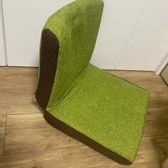 グリーン折り畳み座椅子