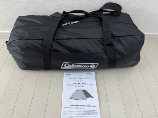 コールマン キャンプテントcoleman タフドーム3025+ ダークルーム中古 