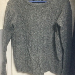 Shet Land Wool  手編み風　メンズセーター