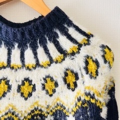 【未使用】アルパカ毛使用 ニットセーター