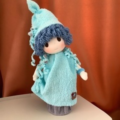米山京子風　ハンドメイド　ドール　人形　水の妖精　ブルー