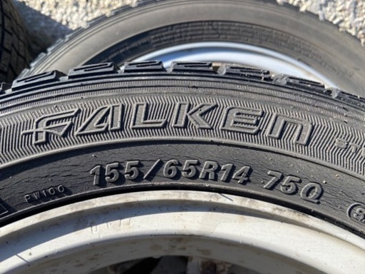 スタッドレス☆155/65R14☆窒素N2充填☆PCD100☆中古☆まだ履ける☆