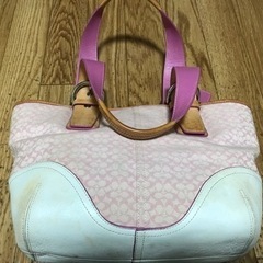 coachのピンクのミニトート（1000円値下げ）