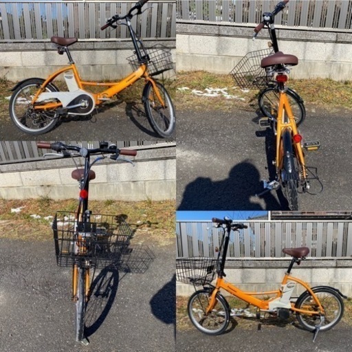 ☆パナソニック折りたたみ電動アシスト自転車☆シート・グリップなど
