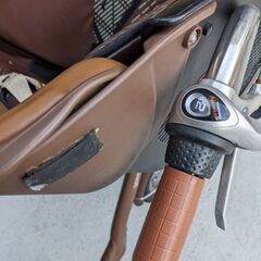 非電動子供乗せ自転車　20インチ　前後シート付き　ブラウン