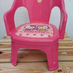 ☆差し上げます☆赤ちゃん用椅子　ピンク　ねこイラスト