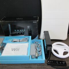 【中古品】ニンテンドーWii （黒）とバランスWiiボードセット...