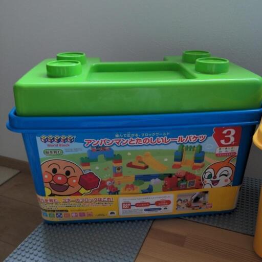 アンパンマン ブロックラボ3セット&レゴデュプロテーブル