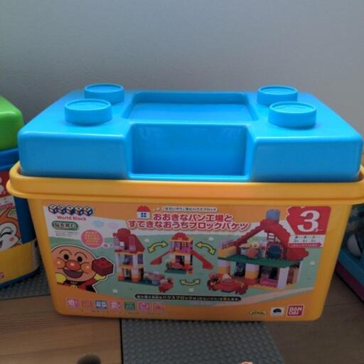 アンパンマン ブロックラボ3セット&レゴデュプロテーブル