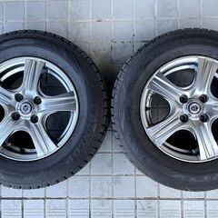 タイヤ新同☆普通車用スタッドレスセット☆185/70R14☆9.8分山