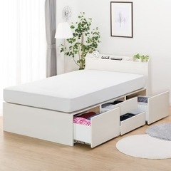 ニトリ　セミダブルベッドフレーム+マットレス(厚さ20cm)