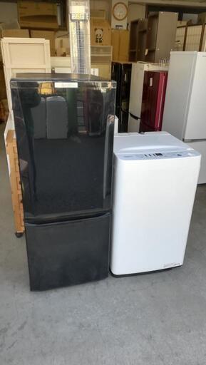 セットNO.25　配送と設置は無料です！　シングルの方におすすめ　三菱冷蔵庫146L＋ハイセンス洗濯機4.5kg