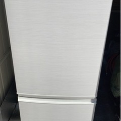 2018年製SHARP 2ドア 冷蔵庫SJ-D14D-W