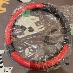 PVCレザー  赤×黒 コンビネーションハンドルカバー