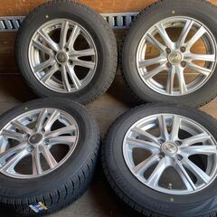 BRIDGESTONEタイヤ14インチ ホイール付き×4本セット 4穴 中古美品