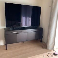 IKEA ウッドテレビ台 (黒)