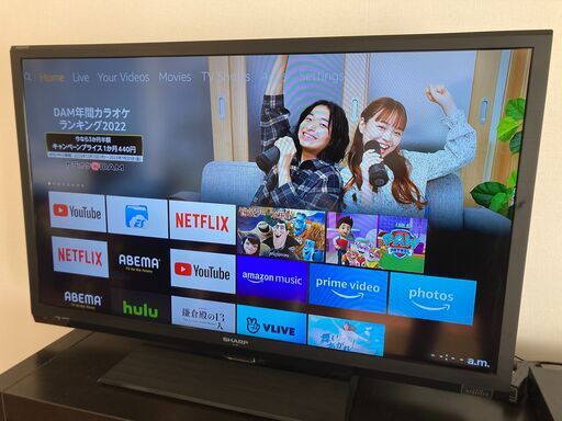 SHARP 40型TVディスプレイ Amazonファイヤースティック付き（板橋区）