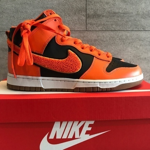 スニーカー Dunk High University Chenille Swoosh 27cm