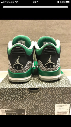 スニーカー Jordan 3 Pine Green 26cm