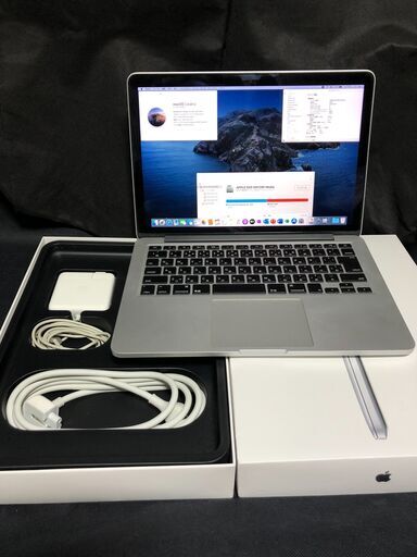 「MacBook Pro Retina 13インチ Late 2012 MD212J/A」高細密Retinaディスプレイ搭載 / Core i5搭載 /メモリー8GB / SSD-128GB / MacOS(Catalina)u0026Office2019とWin10&Office2010の選択起動可能 / Webカメラ / Bluetooth / 無線LAN / バッテリー使用可/ 箱入品