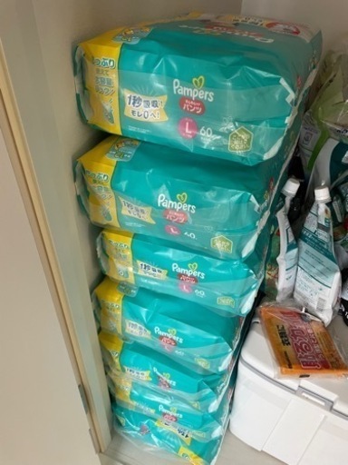 パンパース　オムツ　パンツ　Ｌ　60枚7セット