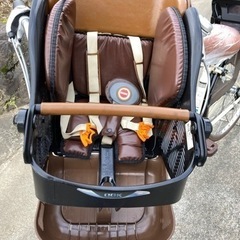 前後子供乗せ付きpetit Maman内装3段変速オートライト鍵サドル新品