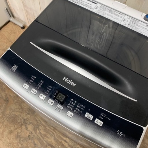 2/24 終 2022年製 洗濯機 5.5㎏ Haier JW-U55HK ハイアール 菊HG