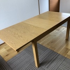 決まりました】人気IKEA3段階伸縮140㎝180㎝220㎝ダイニングテーブル