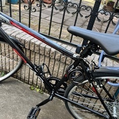 クロスバイク　SPEAR(スぺア) 自転車 タイヤサイズ700C フェンダー付 LEDライト&ケーブルロックセット 6速シフター SPC-70063…