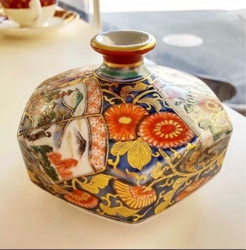 骨董 古美術 中国美術品 大明成化年製 一輪挿し? ミニツボ 壺 金彩 骨董 古美術 中国美術品 大明成化年製 一輪挿し? ミニツボ 壺 金彩