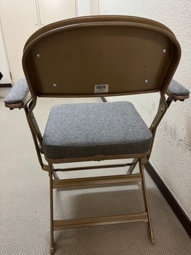 CLARIN　FOLDING CHAIR WITH ARM クラリン　フォールディングチェア　グレー