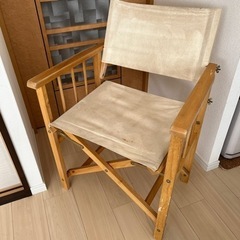 椅子 ディレクターチェア 木 頒布