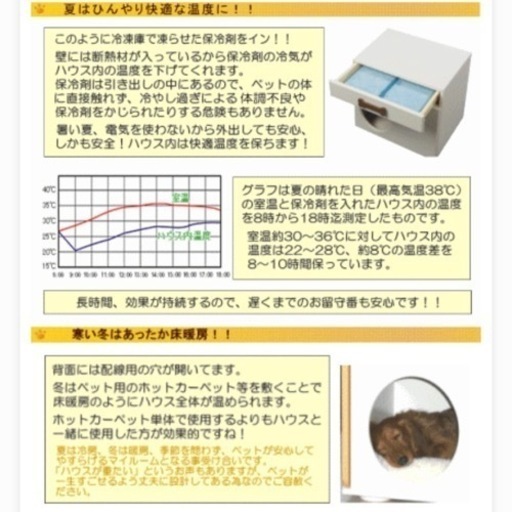 その他 【寒さ対策】ペットハウス【暑さ対策】