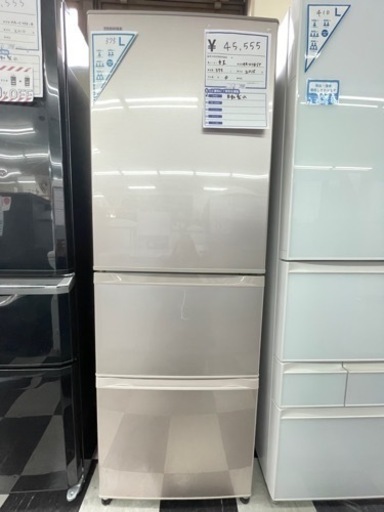 TOSHIBA 東芝 ノンフロン冷凍冷蔵庫 GR-H38SY(NP) 2015年製 345L こぶ