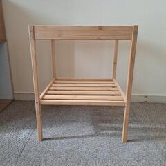IKEA  サイドテーブル　竹製