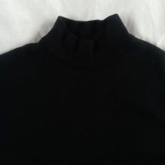 モックネックニット　ハイゲージ　イタリア製　ボトルネック　ワールド