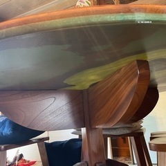 綾町で購入　レジンテーブル　椅子付き