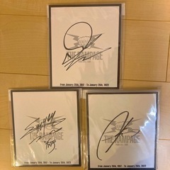 THE RAMPAGE 直筆サイン色紙セット浦川長谷川藤原