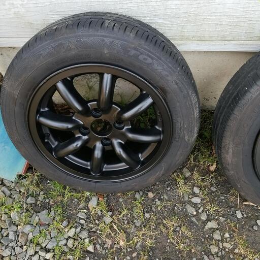 人気商品超目玉 目玉商品 廃盤希少14インチブラックレーシング100 6J+