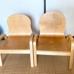 子供用　木製椅子　2個セット　1個300円