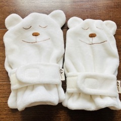 【ほぼ未使用】赤ちゃん〜幼児向け　ミトン手袋