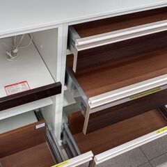 ★ジモティ割あり★ 綾野製作所 レンジボード ブラウン H218×D46×W121 クリーニング済み TJ052