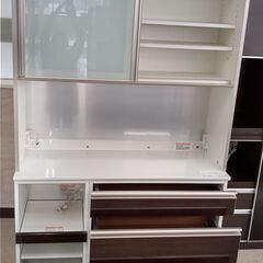 ★ジモティ割あり★ 綾野製作所 レンジボード ブラウン H218×D46×W121 クリーニング済み TJ052