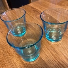 MUJIスタッキンググラス（ブルー）3つ