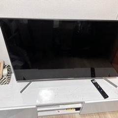 [無料]  背面収納TV台 150cm ホワイト　テレビボード